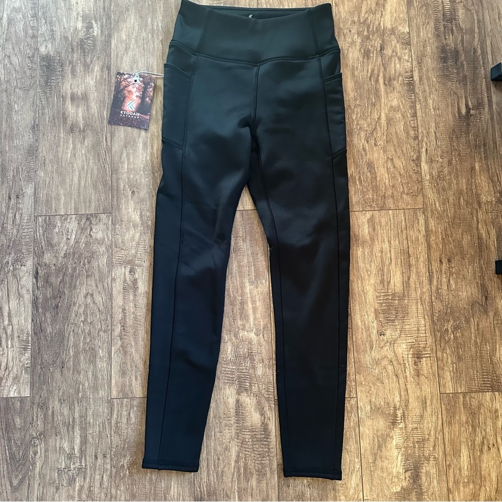 Kyodan Fleece Lined winter running pants leggings NWT size small